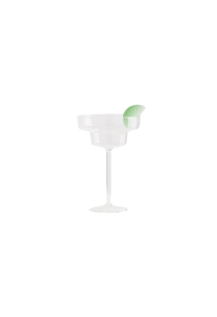 1 Margarita Glass - Clear/Green