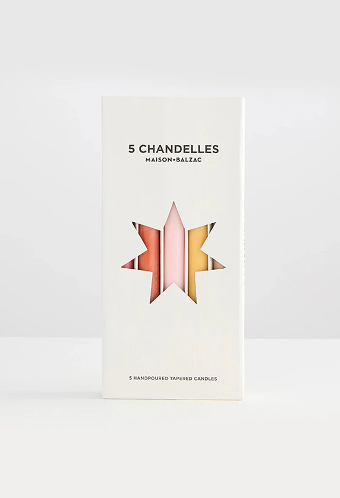 5 Chandelles Tapered Candles - Summer - Image 3