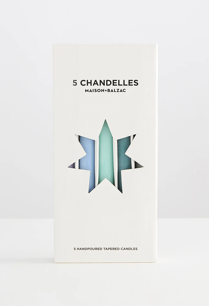 5 Chandelles Tapered Candles - Winter - Image 3