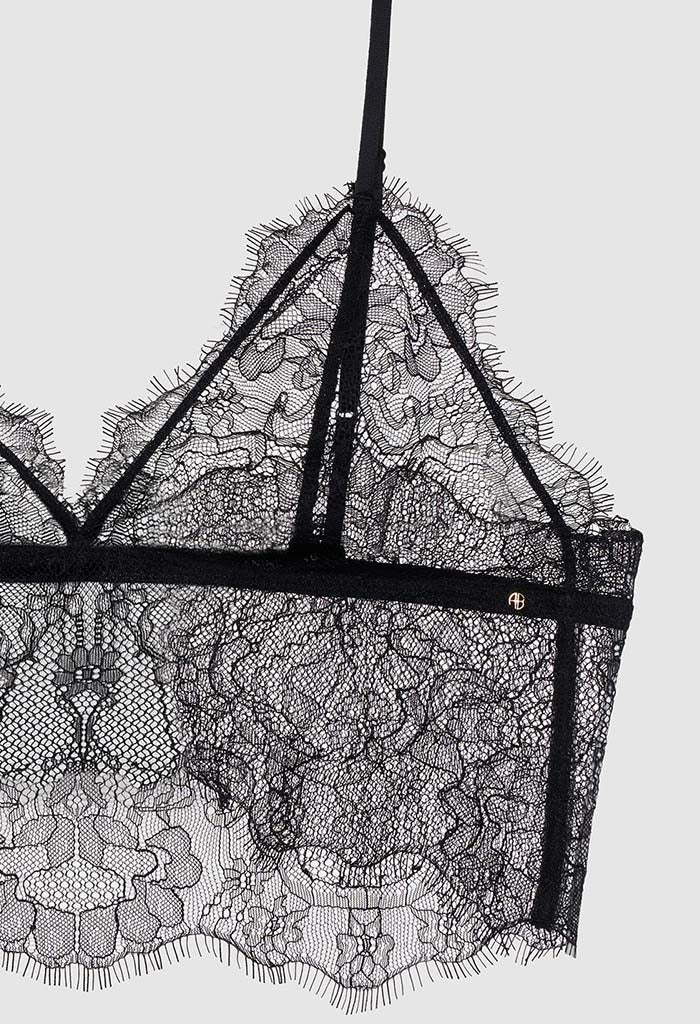 AB Lace Bralette - Black - Image 4