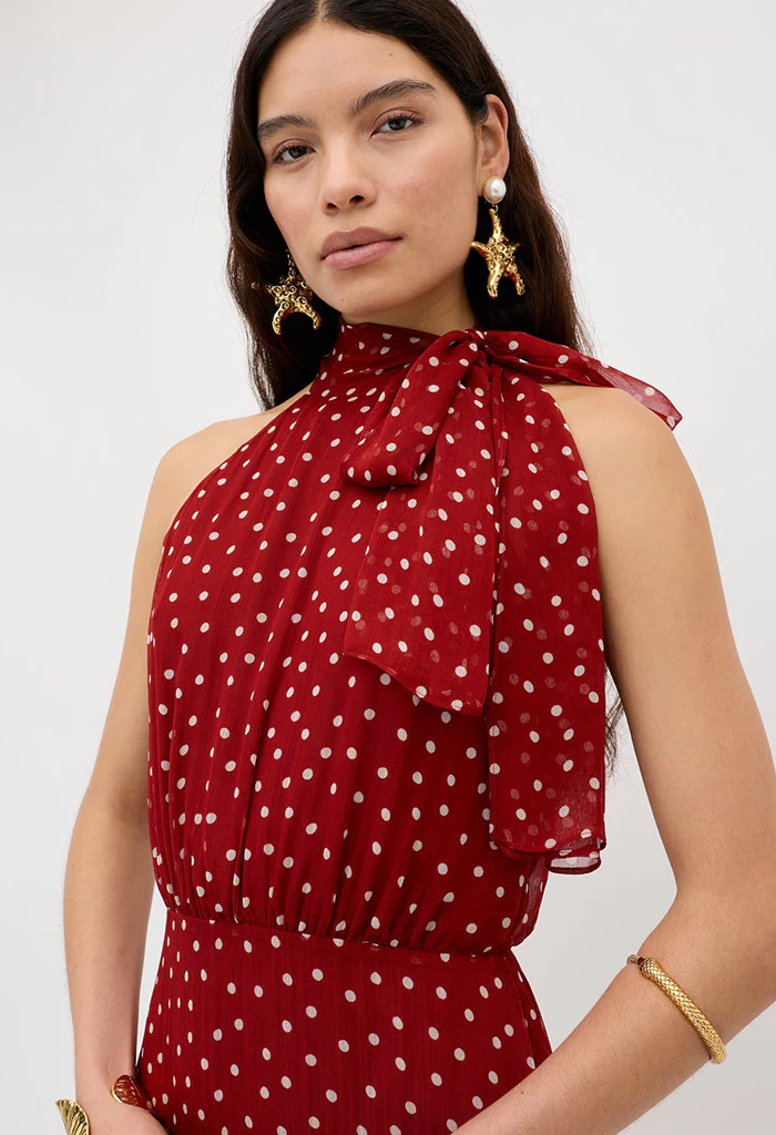 Abi Dress - Layla Dot Red - Image 3