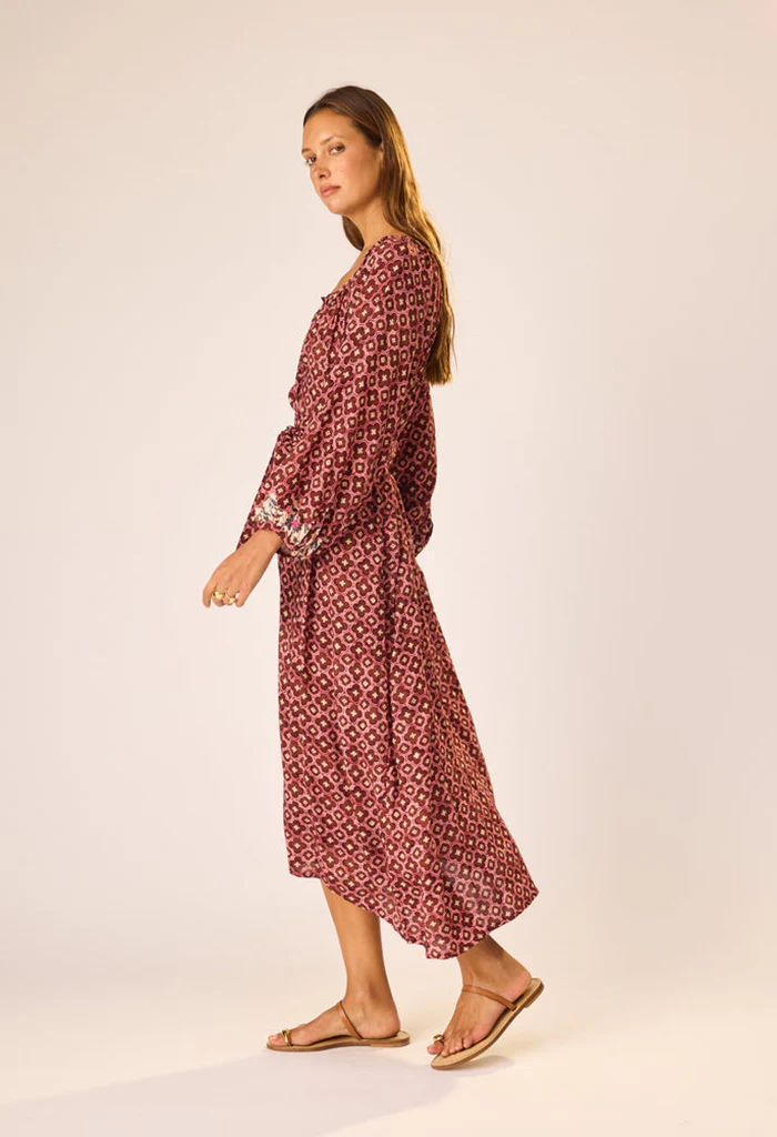 Alex Midi W/ Sash - Mosaic Spice - Image 4