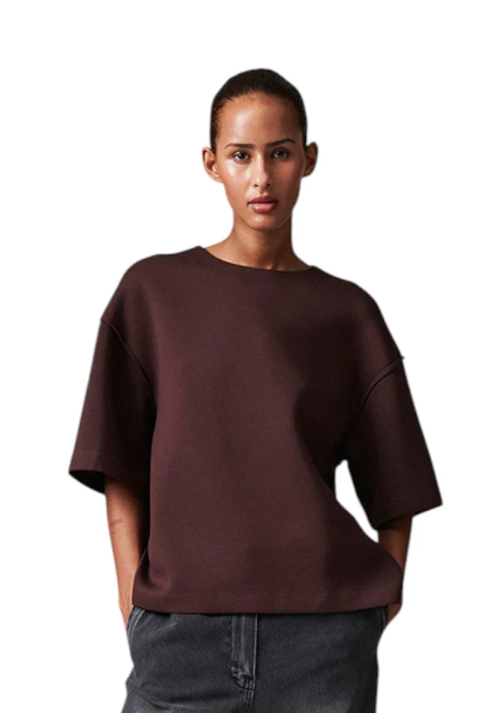 Amalie Top - Chocolate Plum - Image 2