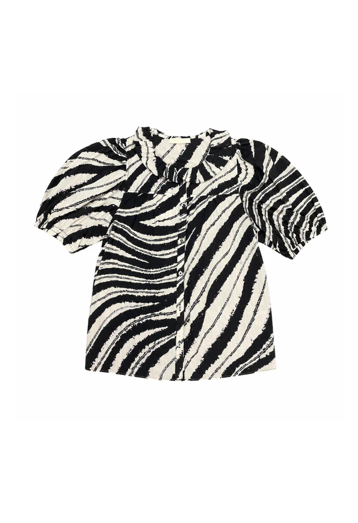 Amaria SS Cotton Top - Shabori Wave