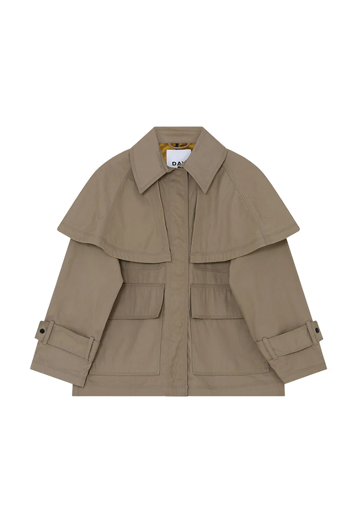 Amira Heavy Cotton Jacket - Chinchilla