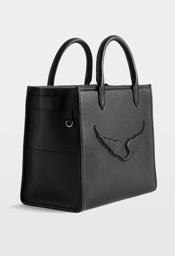 Angel Tote Grained Leather - Black - Image 2