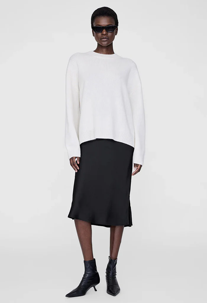 Bar Silk Skirt - Black - Image 2