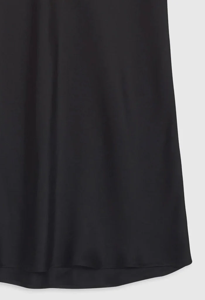 Bar Silk Skirt - Black - Image 7