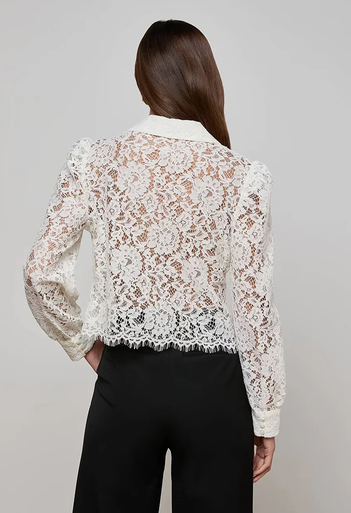 Anita Lace Blouse - Ivory - Image 6