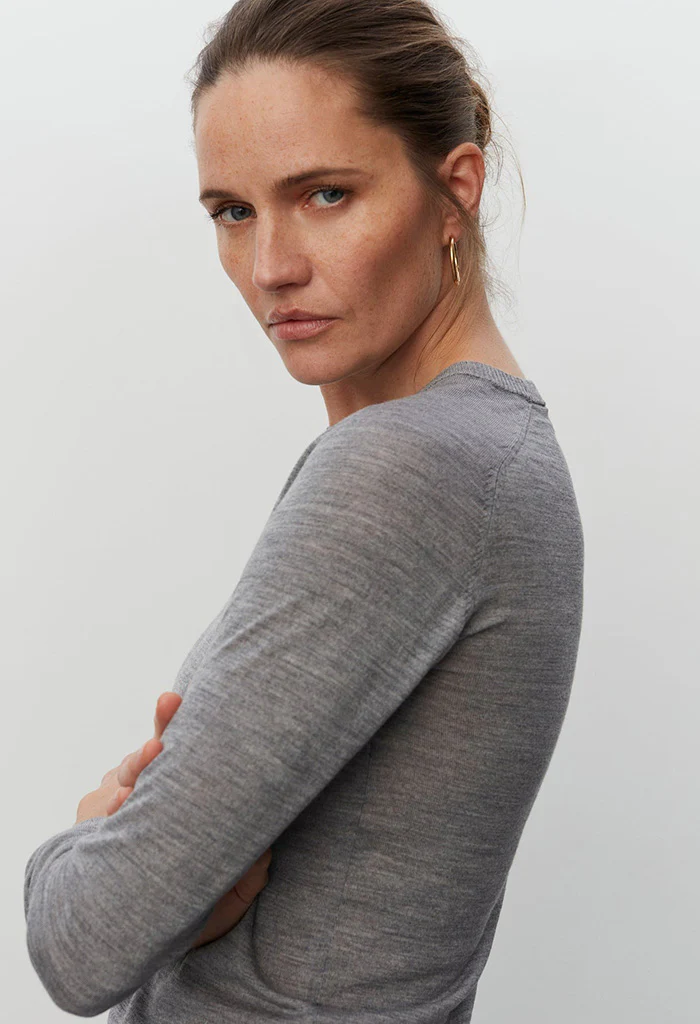 Annabelle Knit - Medium Grey Melange - Image 4
