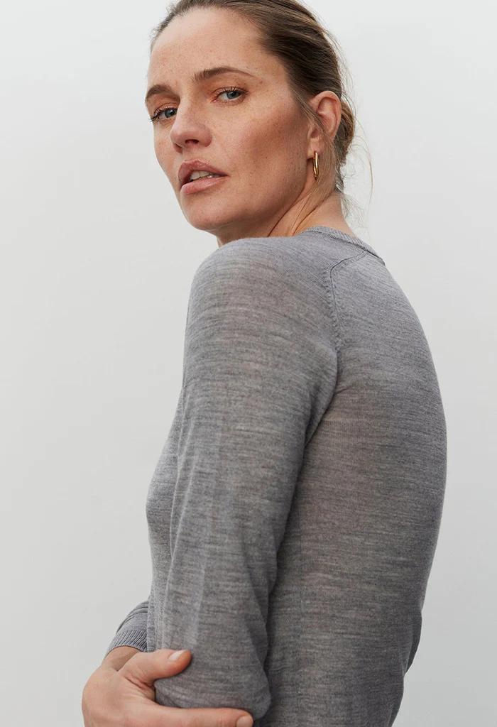 Annabelle Knit - Medium Grey Melange - Image 5