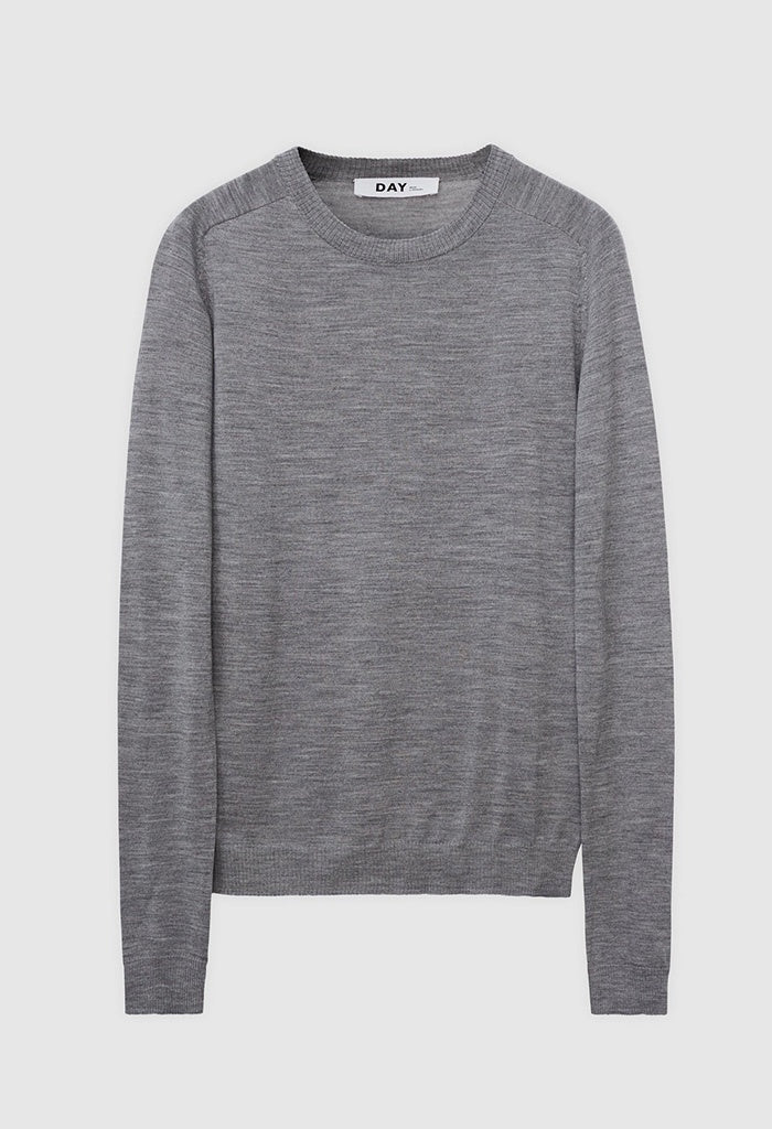 Annabelle Knit - Medium Grey Melange - Image 7