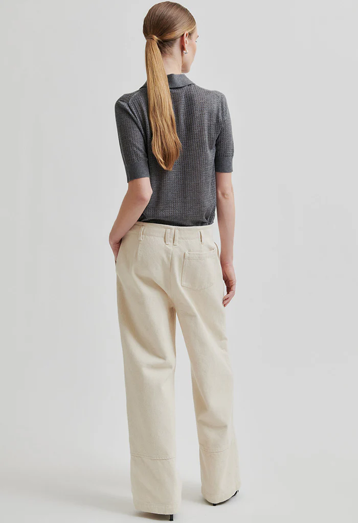 Annika Knit SS - Grey Mélange - Image 5