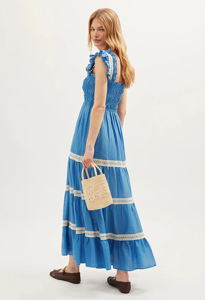 Aubrie Dress - Blue - Image 6