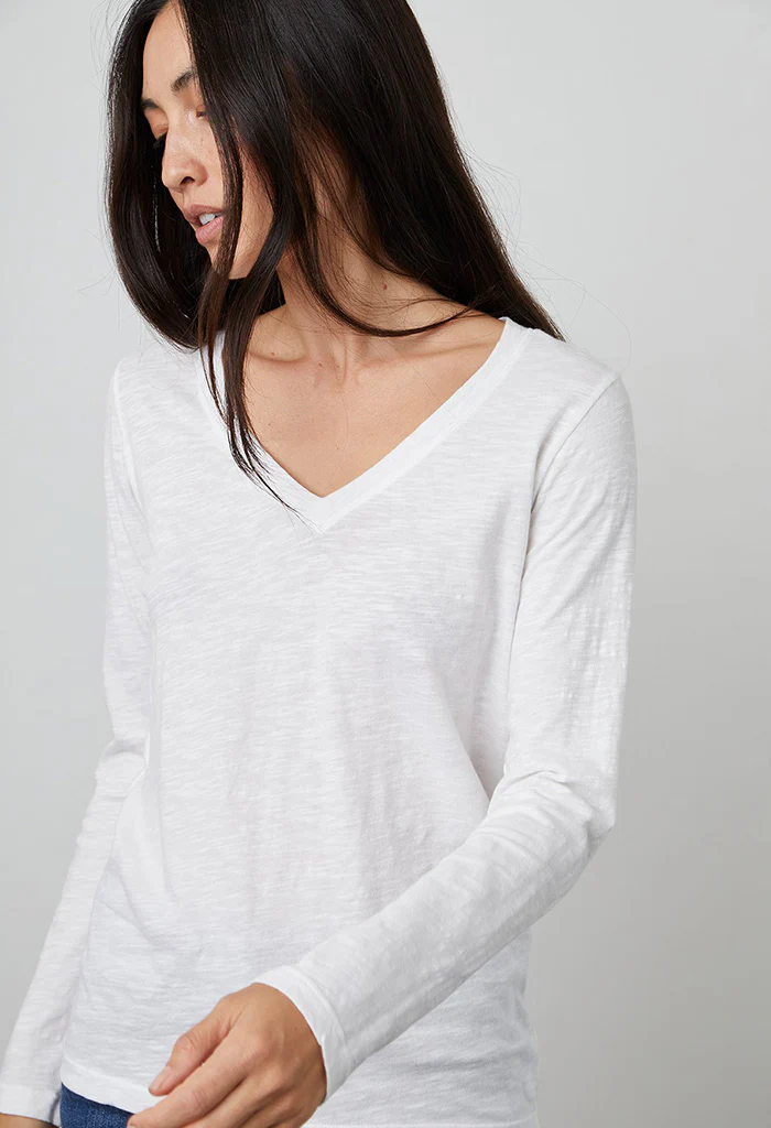 Blaire Long Sleeved Top - White - Image 5