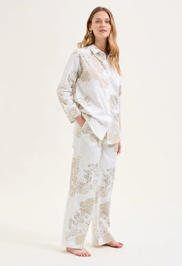 Paysages Blanc Long Sleeve Pyjama - Image 2
