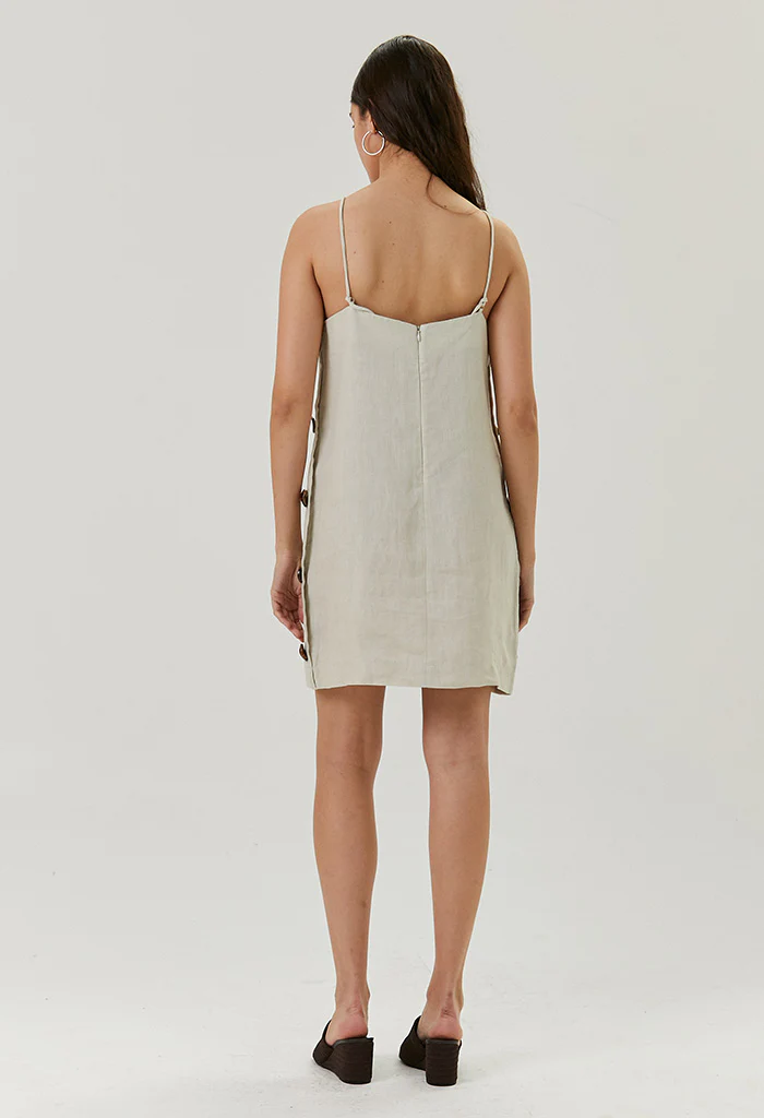 Brenda Dress Linen Ivory - Image 9