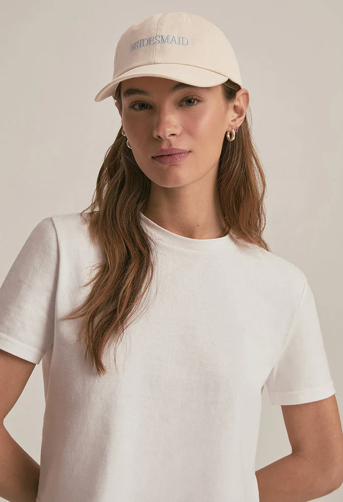 Bridesmaid Heart Baseball Hat - Cream - Image 2
