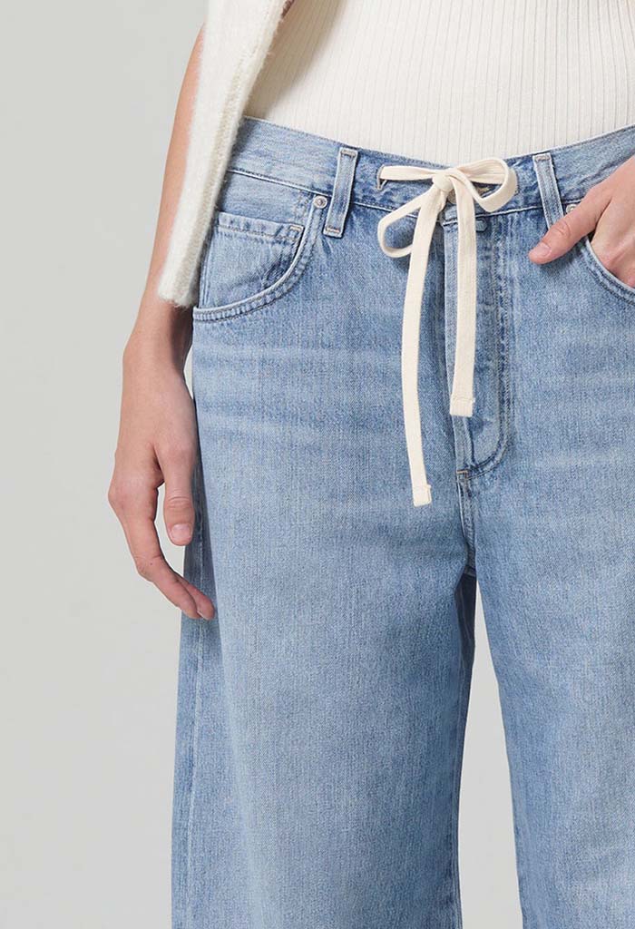 Brynn Drawstring Trouser - Blue Lace - Image 3
