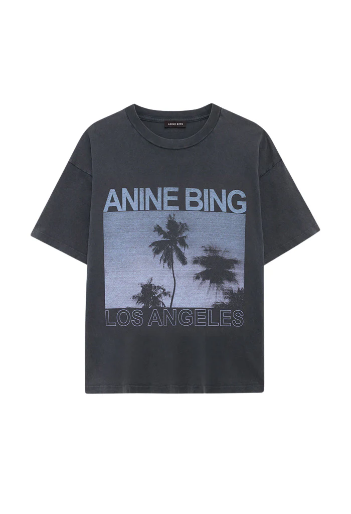 Cade Tee Palms - Washed Grey