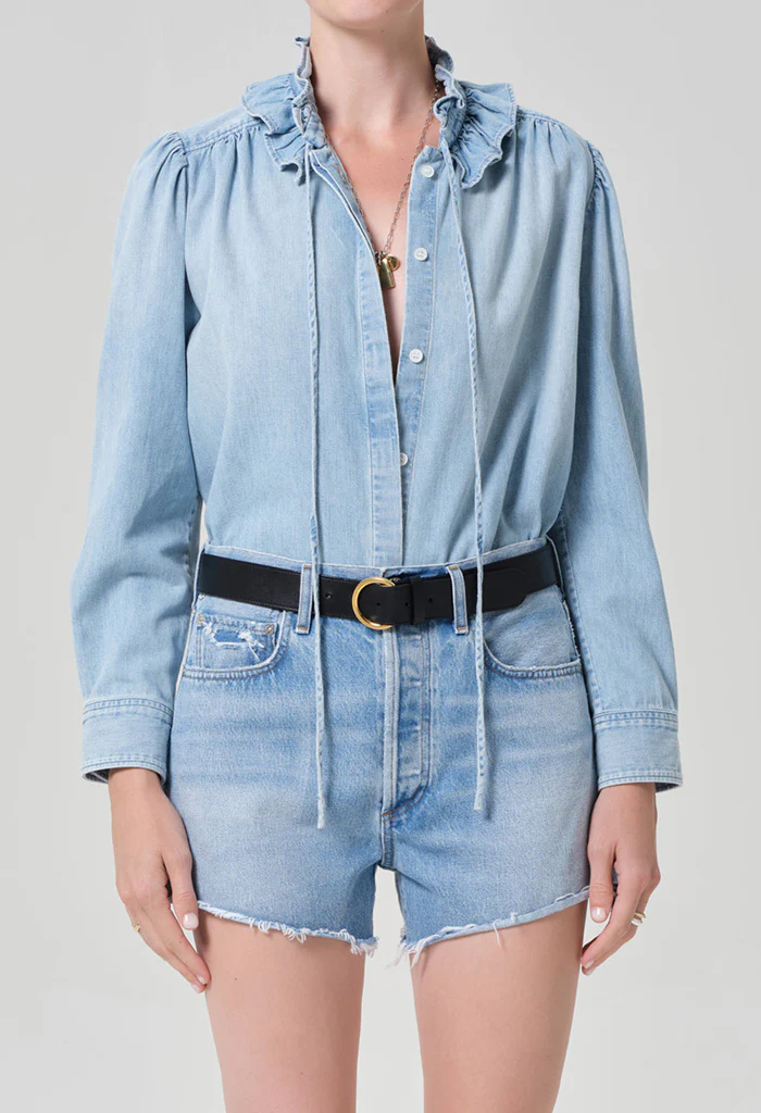Calista Frill Collar Shirt - Skylar - Image 2
