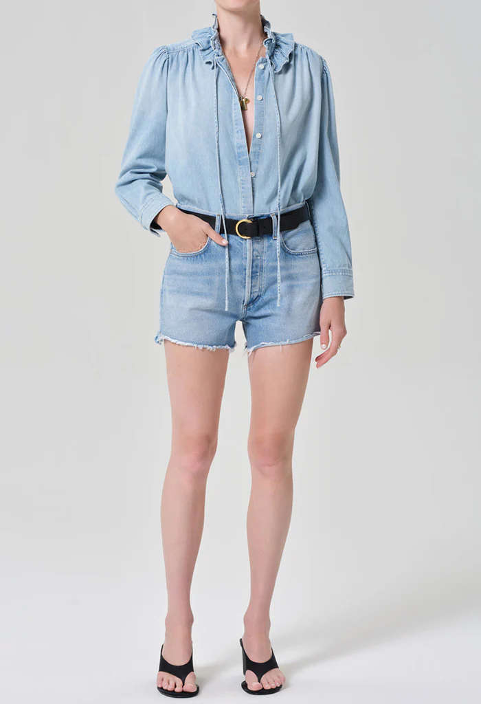 Calista Frill Collar Shirt - Skylar - Image 3