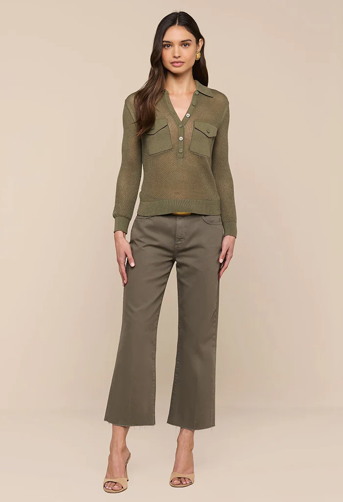 Carine Top - Smokey Olive - Image 4