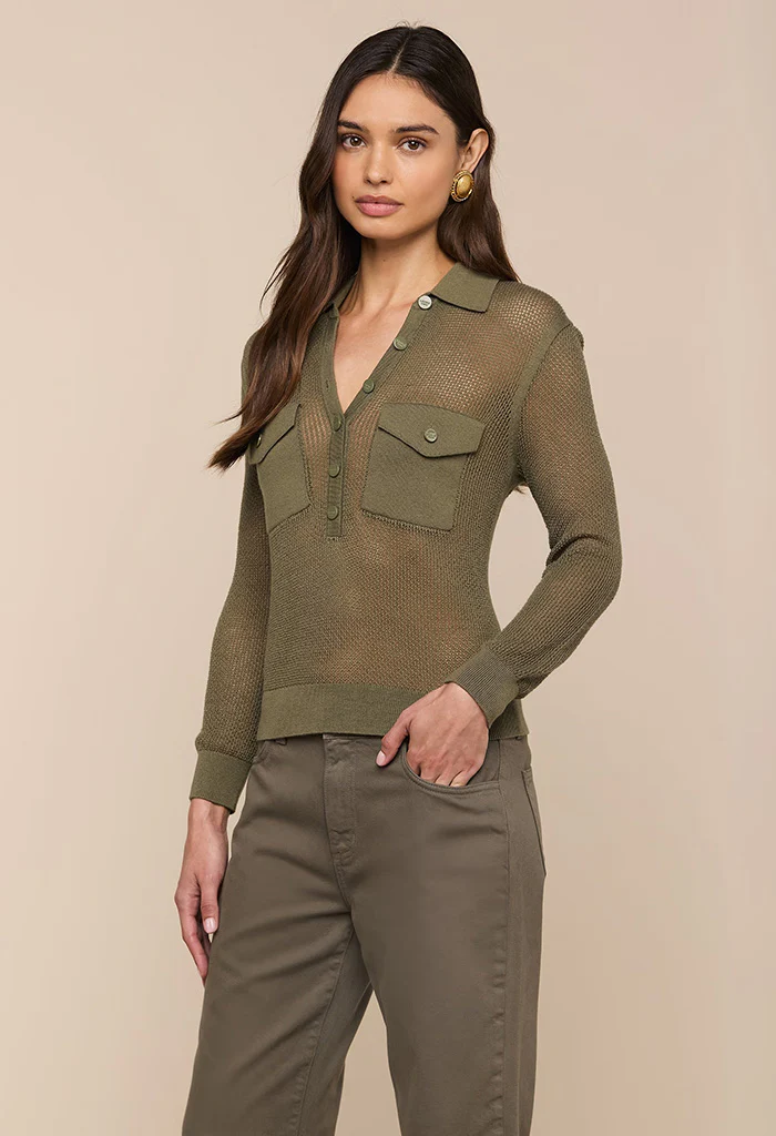 Carine Top - Smokey Olive - Image 5