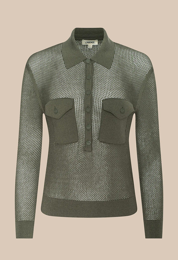 Carine Top - Smokey Olive - Image 7