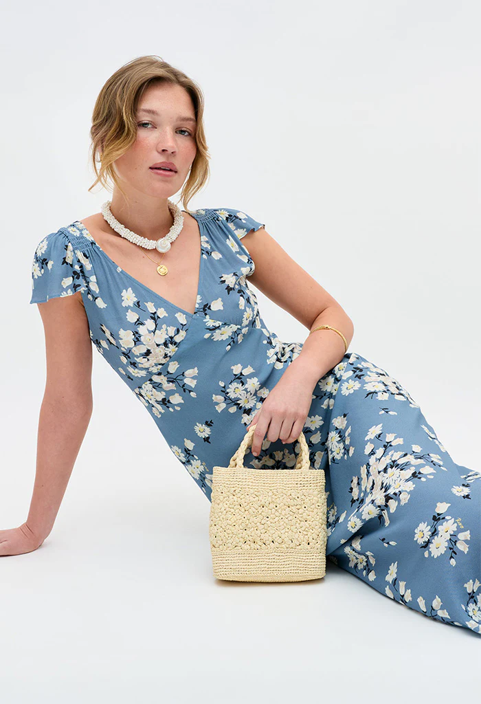 Cathy Dress - Amelia Bouquet Blue - Image 4