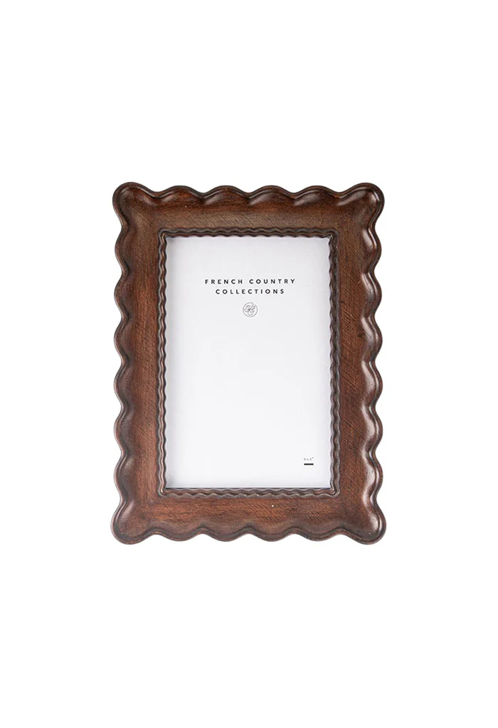 Chestnut Wavy Photo frame 4x6