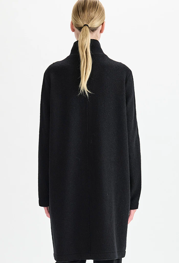 Chevron Coat - Black - Image 3