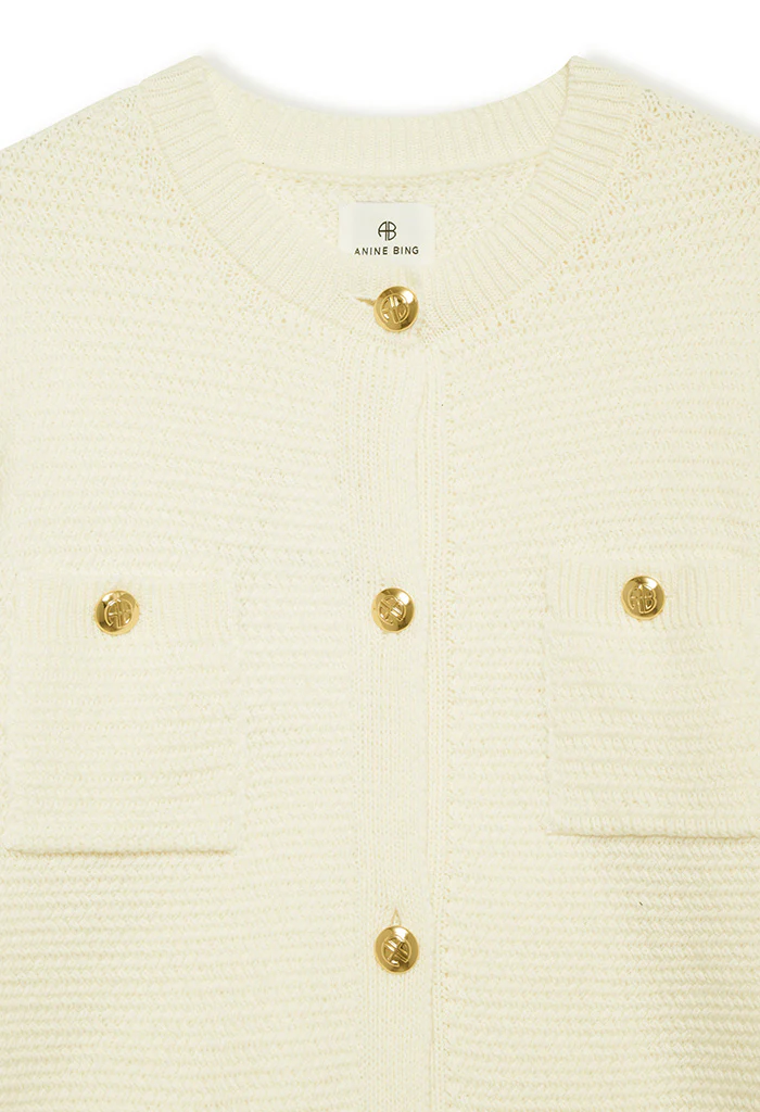 Christa Cardigan – Ivory - Image 3