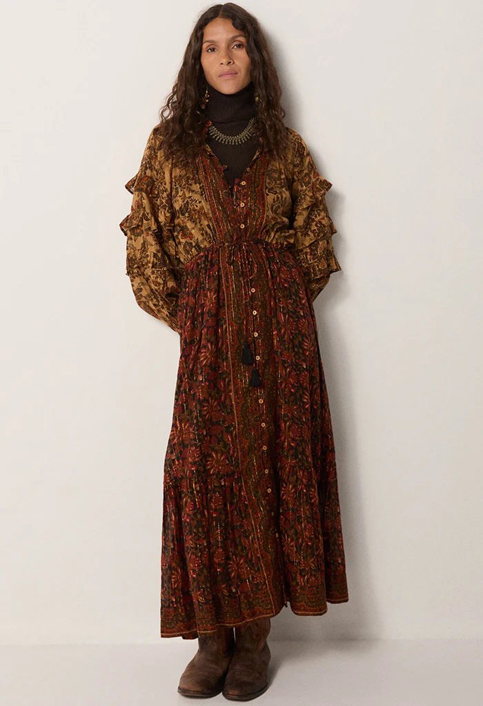Claudine Dress - Autumn Leaves - Image 2