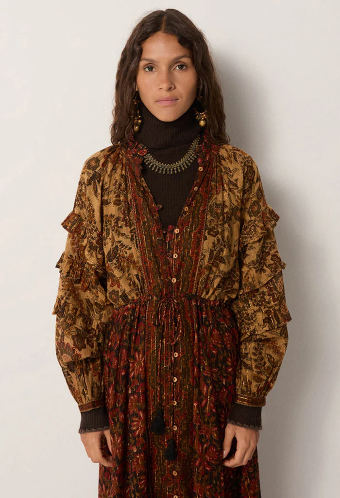 Claudine Dress - Autumn Leaves - Image 3