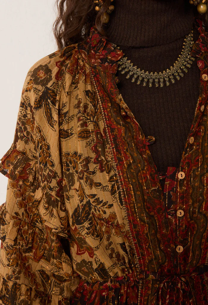 Claudine Dress - Autumn Leaves - Image 4