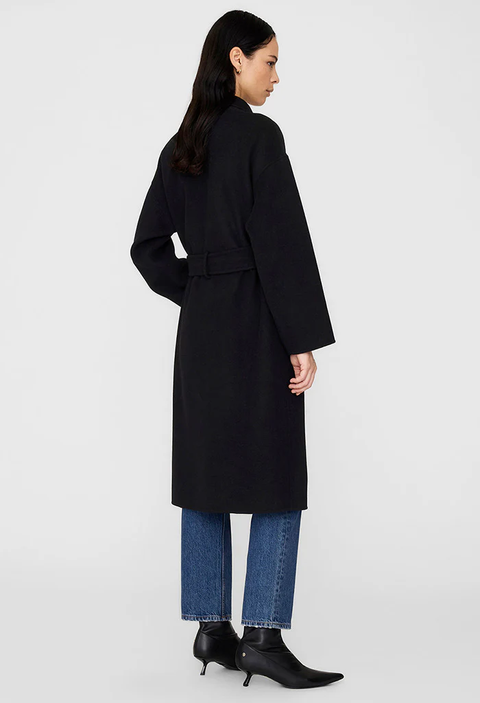 Dylan Coat - Black Cashmere Blend - Image 5