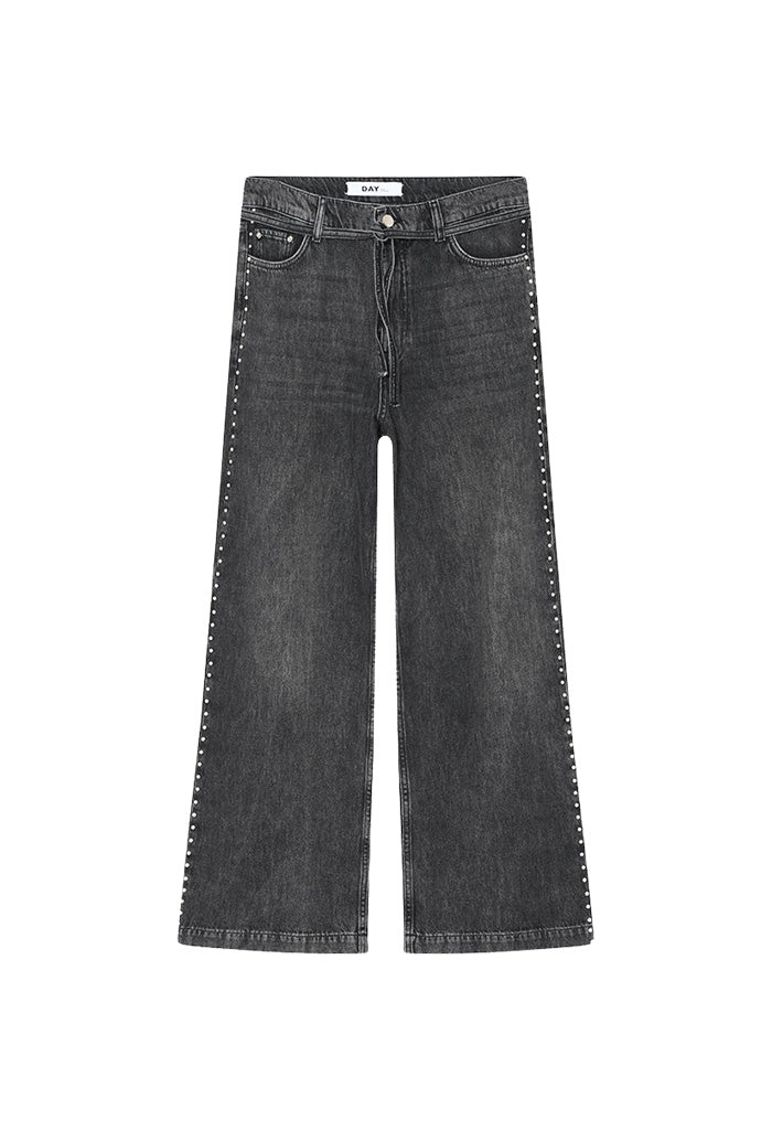 Elijah Embellished Denim Jeans - Black