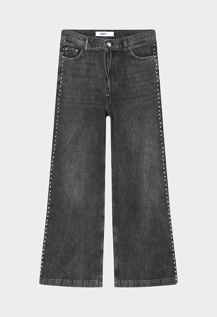 Elijah Embellished Denim Jeans - Black - Image 8