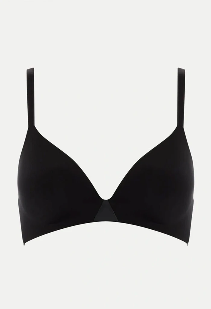 Essentiall Wirefree Triangle T-Shirt Bra - Black - Image 5