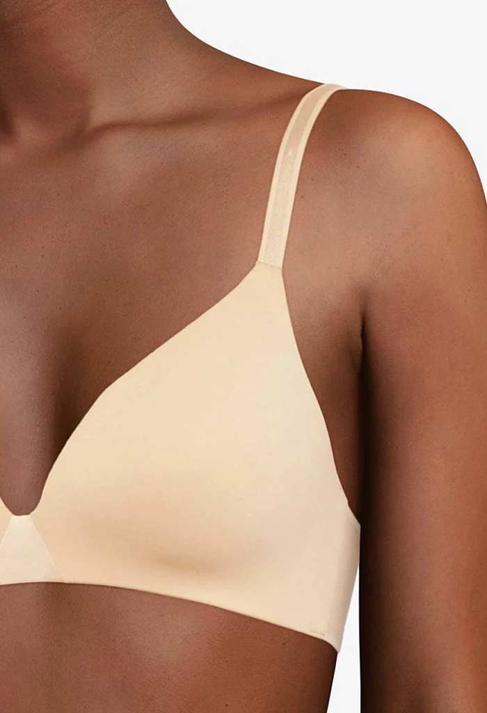 Essentiall Wirefree Triangle T-Shirt Bra - Golden Beige - Image 3