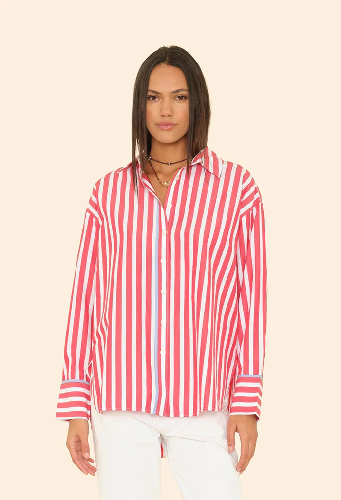 Gillian Shirt - Scarlet Stripe - Image 2