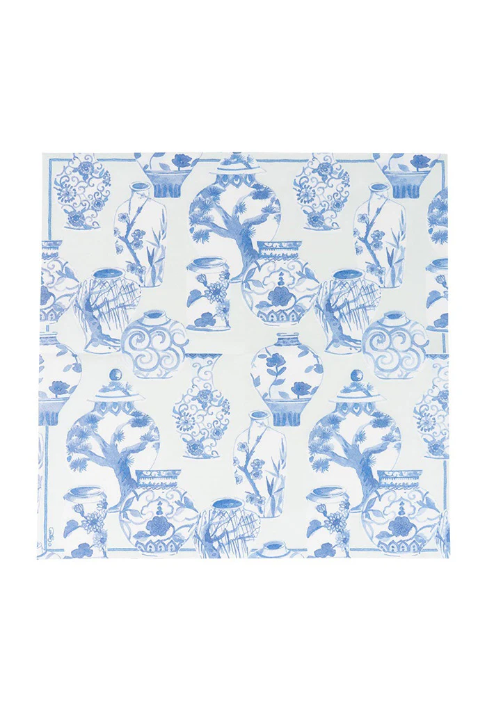 Glazed Porcelain Celadon Paper Linen Luncheon Napkins - Image 4
