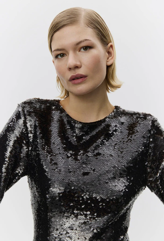 Halleck Sequins Top - Wren - Image 3