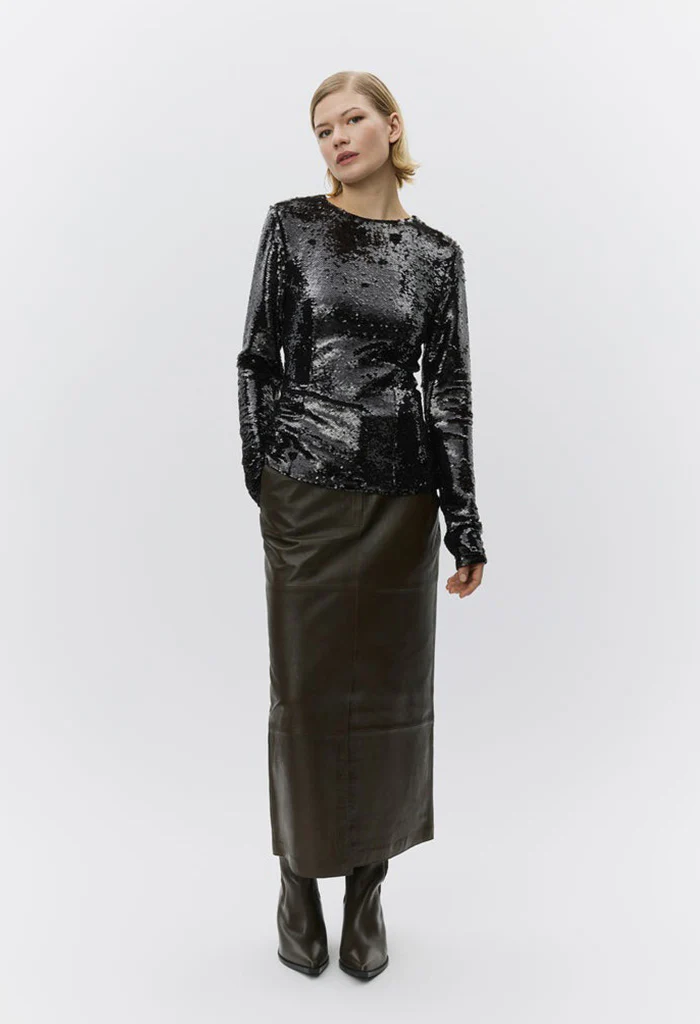 Halleck Sequins Top - Wren - Image 4