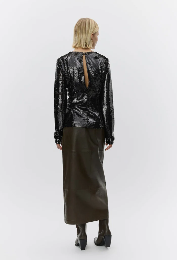 Halleck Sequins Top - Wren - Image 6