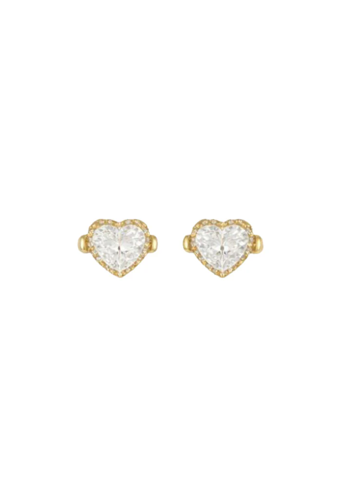 Heart Jewelry Buttons - Gold
