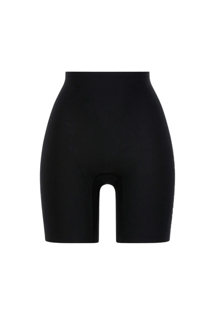 High Waist Mid-Thigh Short - Black