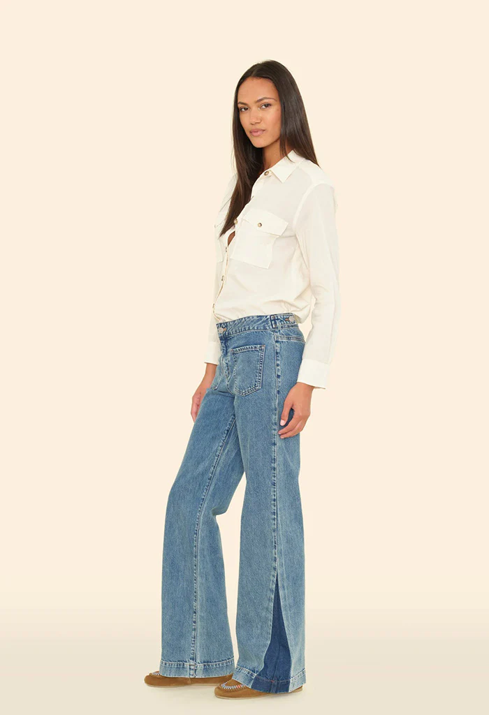 Ines Pant - Setine Bleu - Image 3
