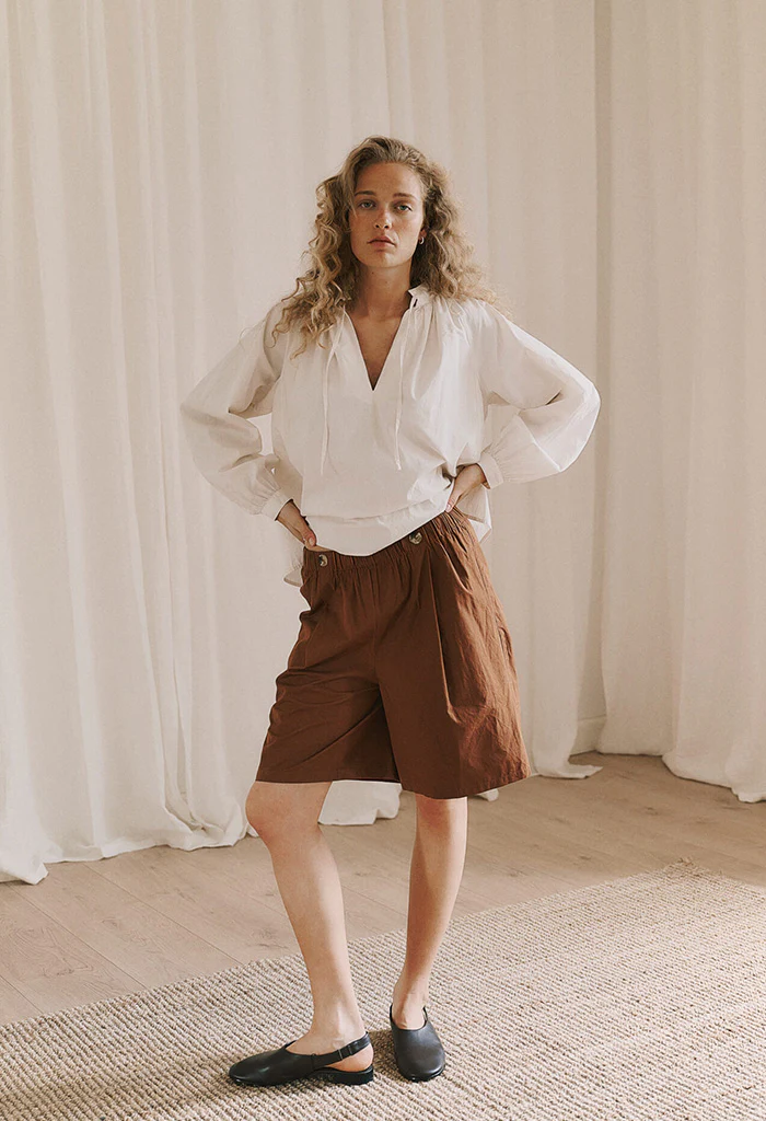 Irissa LS Blouse - White Sand - Image 3